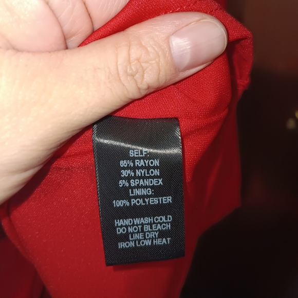 Lulu's Red Ruffle Hem Dress - Picture 4 of 5